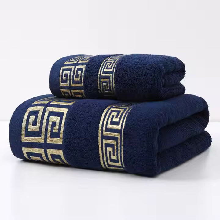 Lot de 2 serviettes en mélange de coton