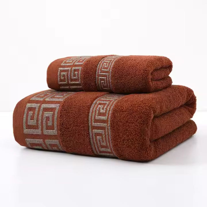 Lot de 2 serviettes en mélange de coton
