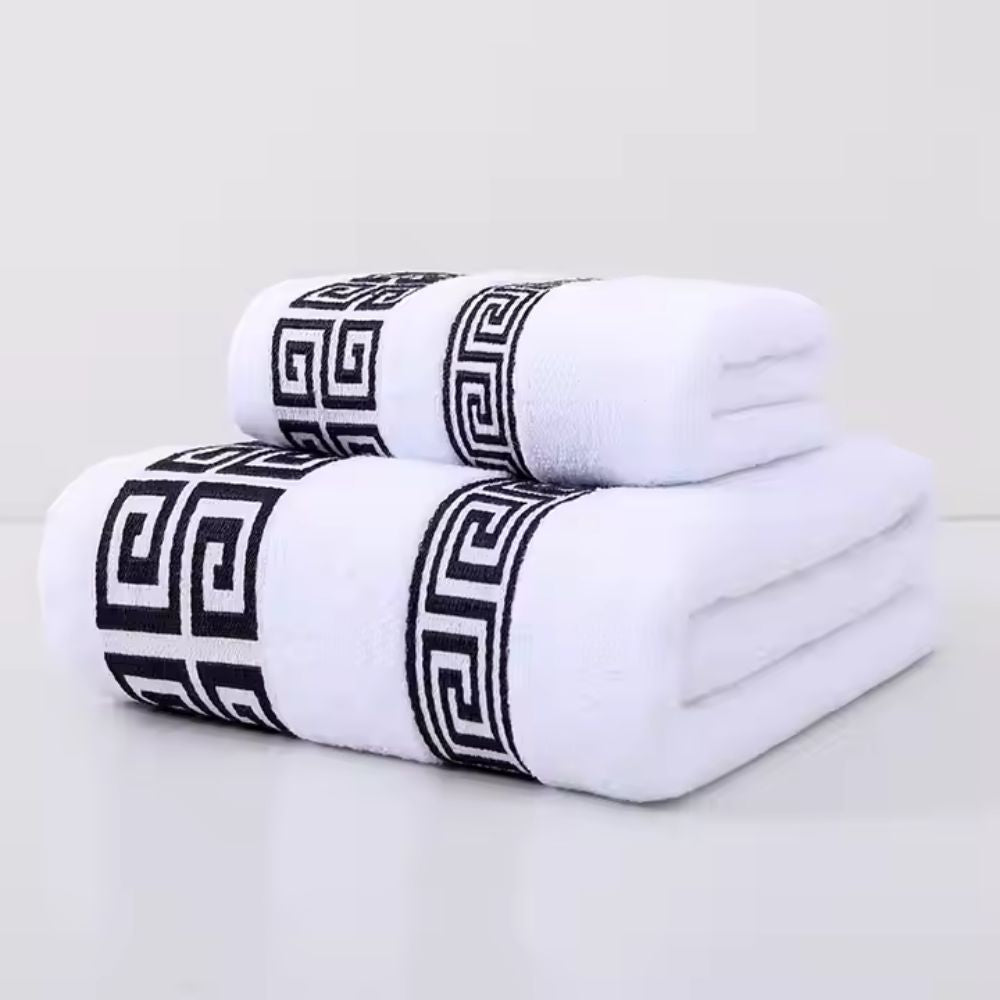 Lot de 2 serviettes en mélange de coton