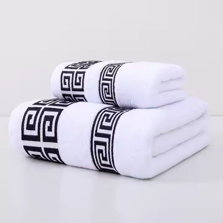 Lot de 2 serviettes en mélange de coton
