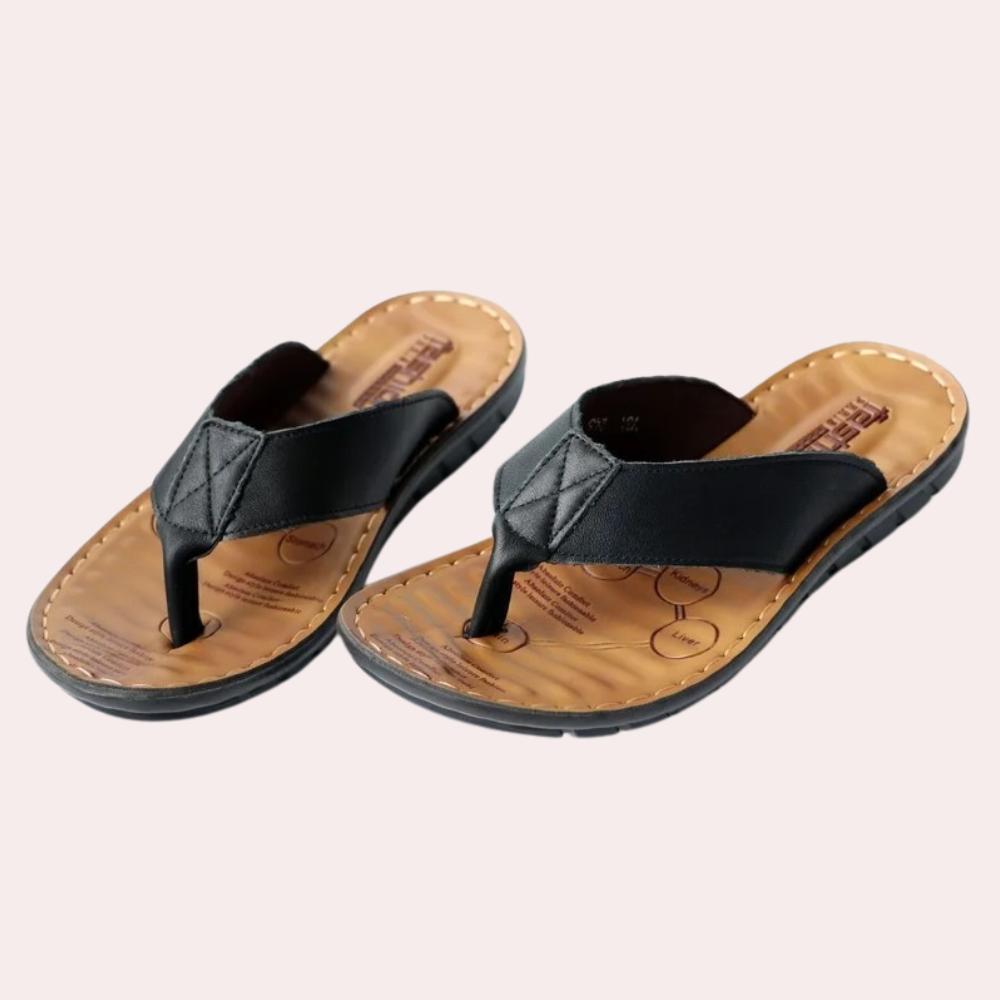 Chaussons en cuir décontractés pour hommes