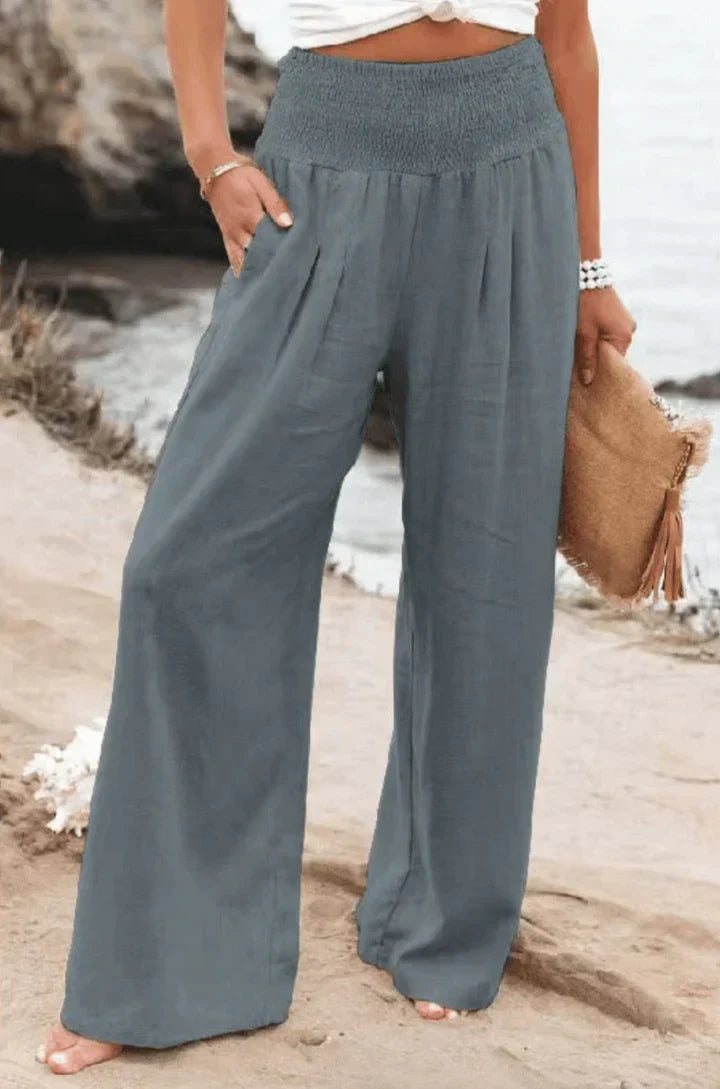 Pantalons Palazzo Extensibles Élégants pour Femmes