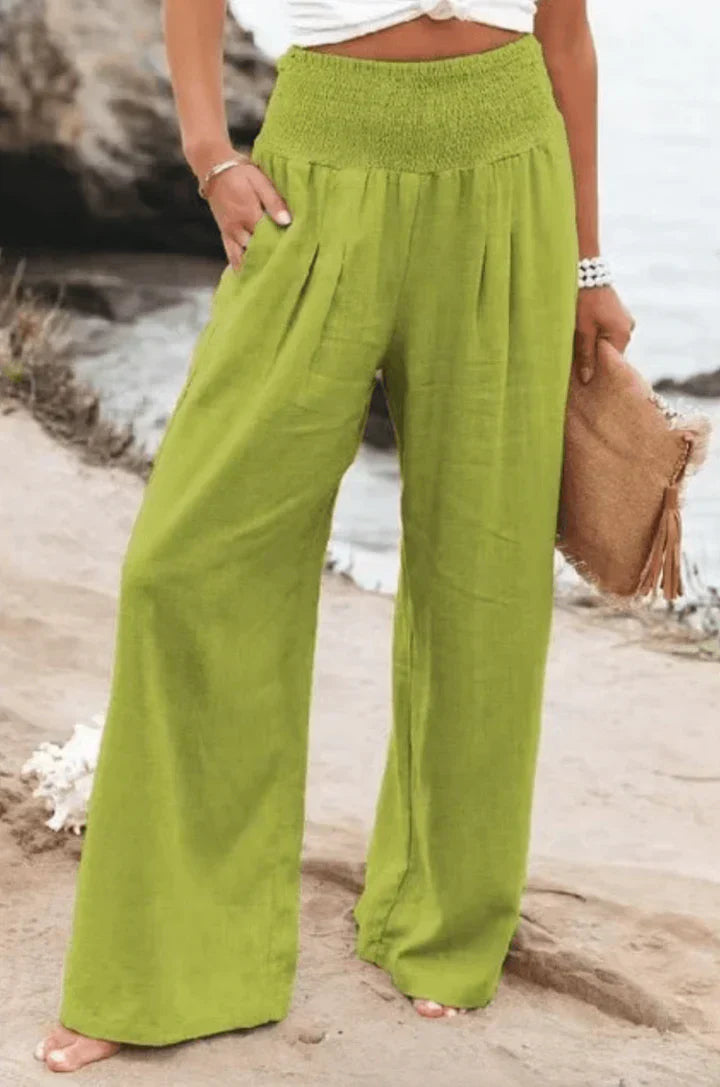 Pantalons Palazzo Extensibles Élégants pour Femmes