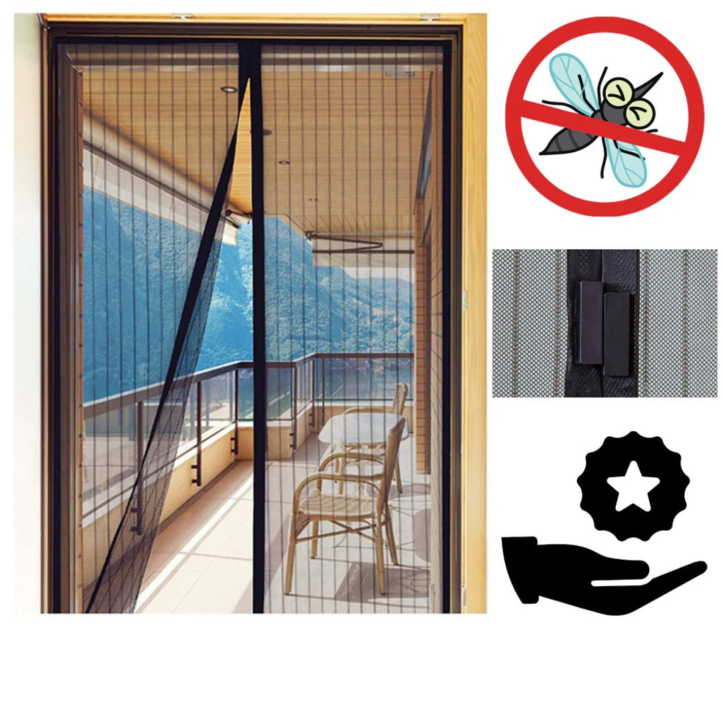 Porte Écran Magnétique – Barrière Insectes Mains Libres