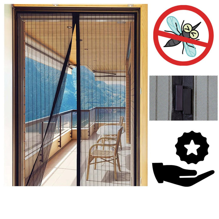 Porte Écran Magnétique – Barrière Insectes Mains Libres