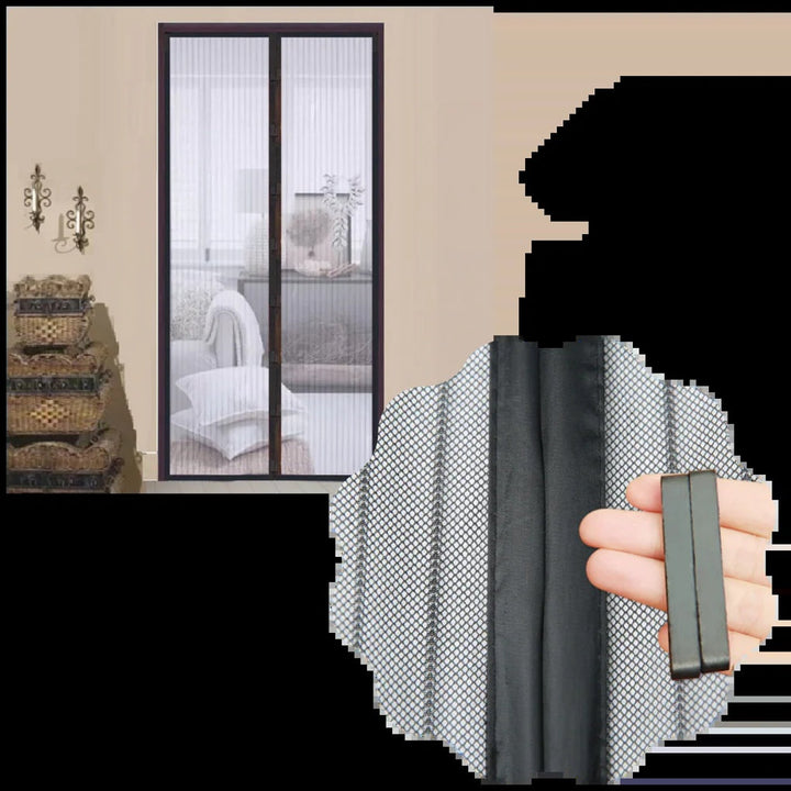 Porte Écran Magnétique – Barrière Insectes Mains Libres