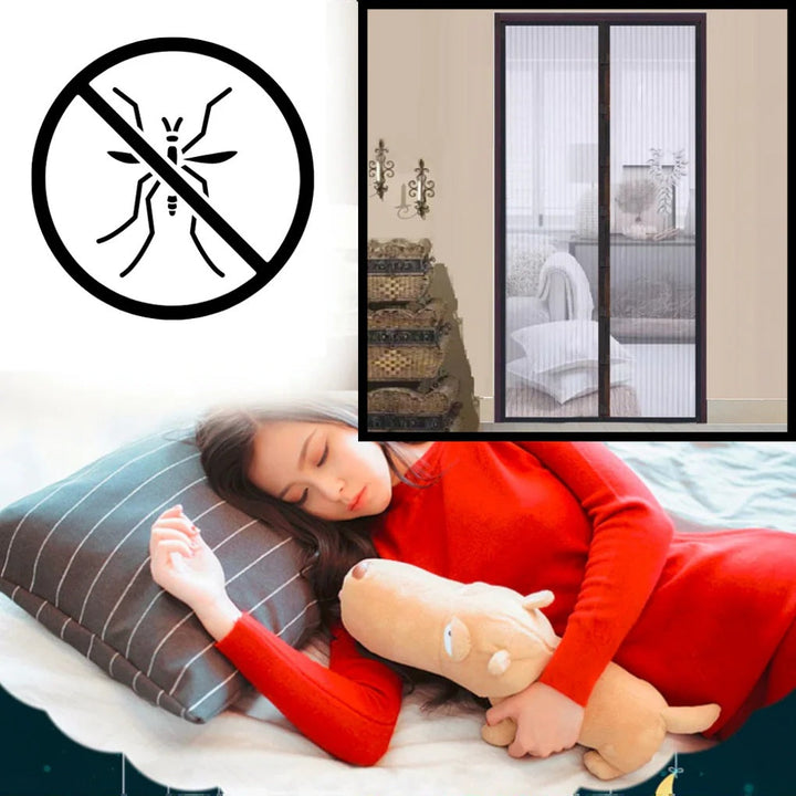 Porte Écran Magnétique – Barrière Insectes Mains Libres