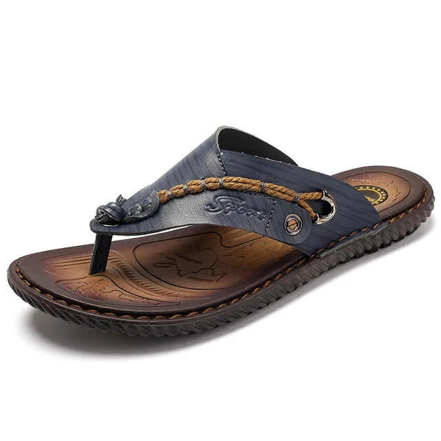 Levi Chic Claquettes en Cuir pour Hommes
