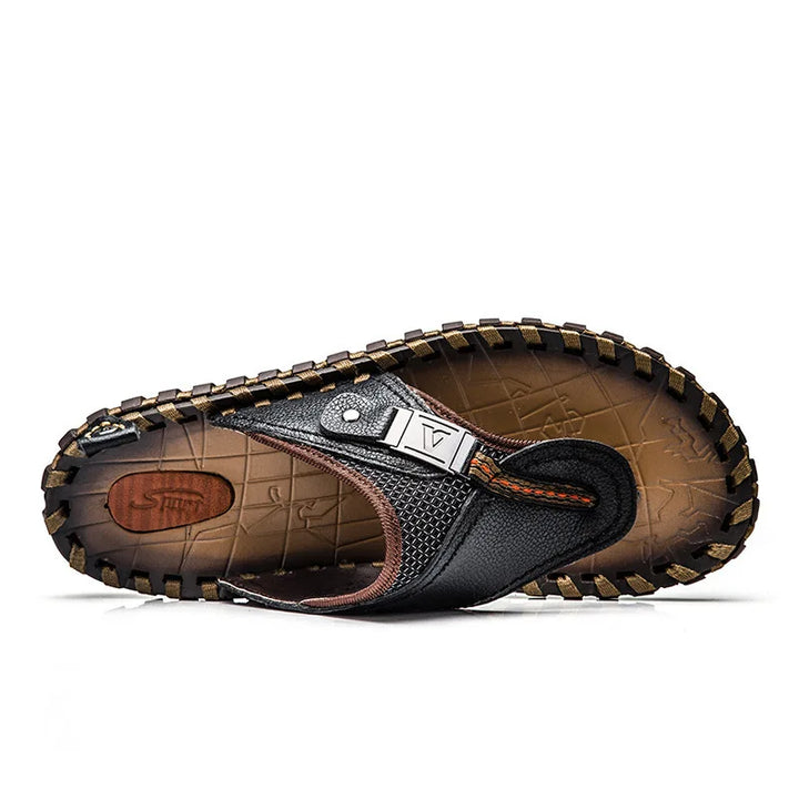 Levi Chic Claquettes en Cuir pour Hommes