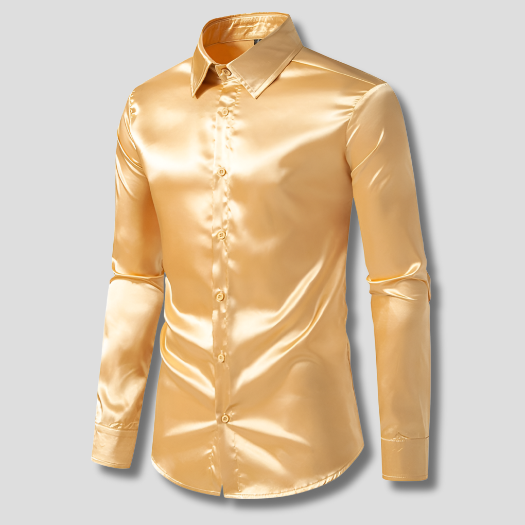 Chemise Brillante Style Affaires Homme