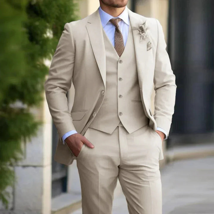 Costume 3 pièces Brecken Élegant pour Hommes – Sophistication Intemporelle pour Toutes les Occasions