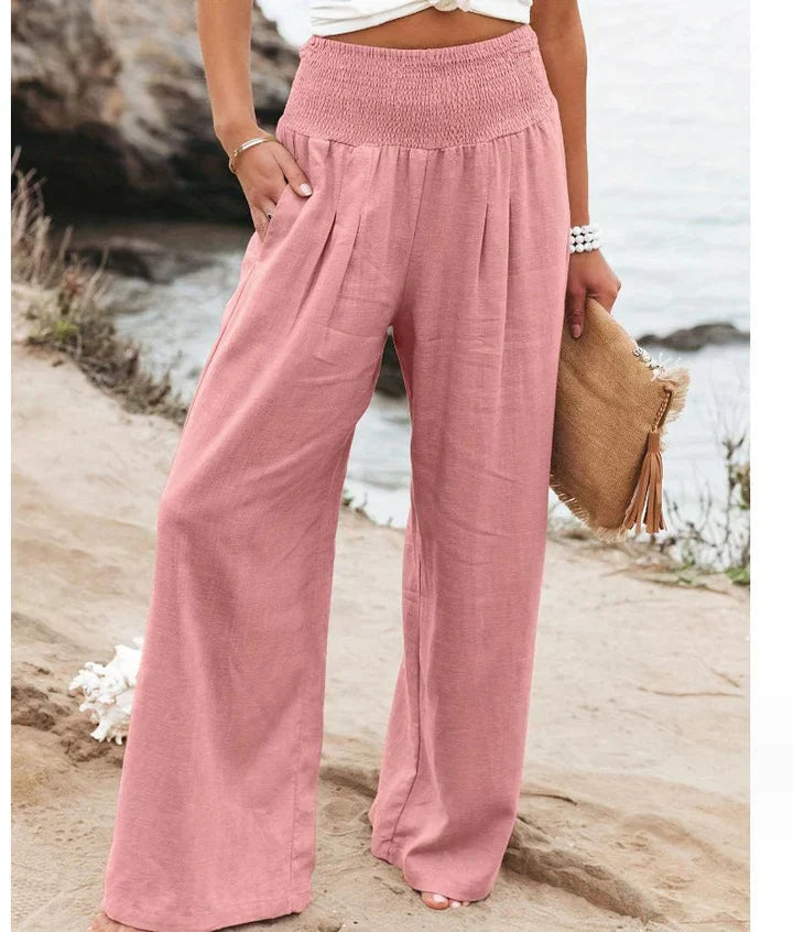Pantalons Palazzo Extensibles Élégants pour Femmes