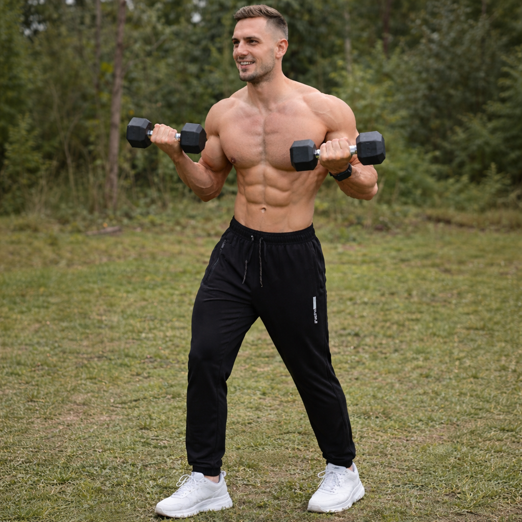 Pantalons de jogging coupés pour hommes