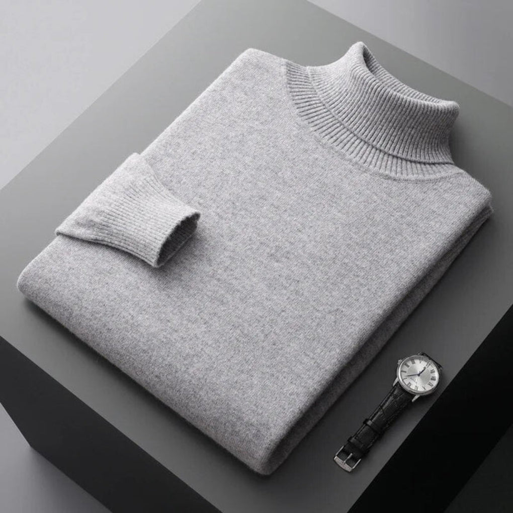 Pull col roulé pour homme – Couche élégante avec apparence raffinée