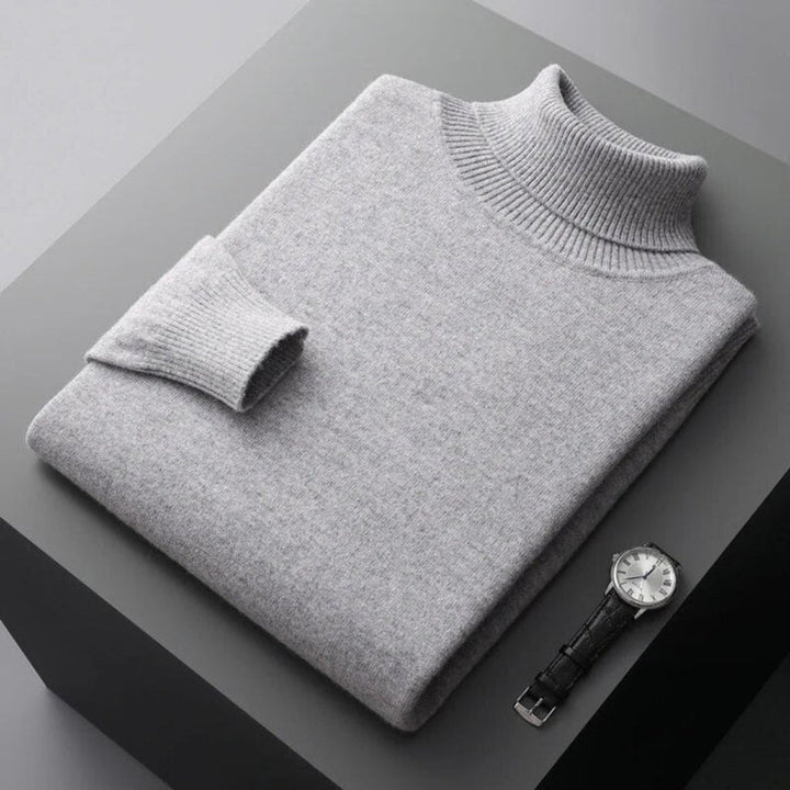 Pull col roulé pour homme – Couche élégante avec apparence raffinée