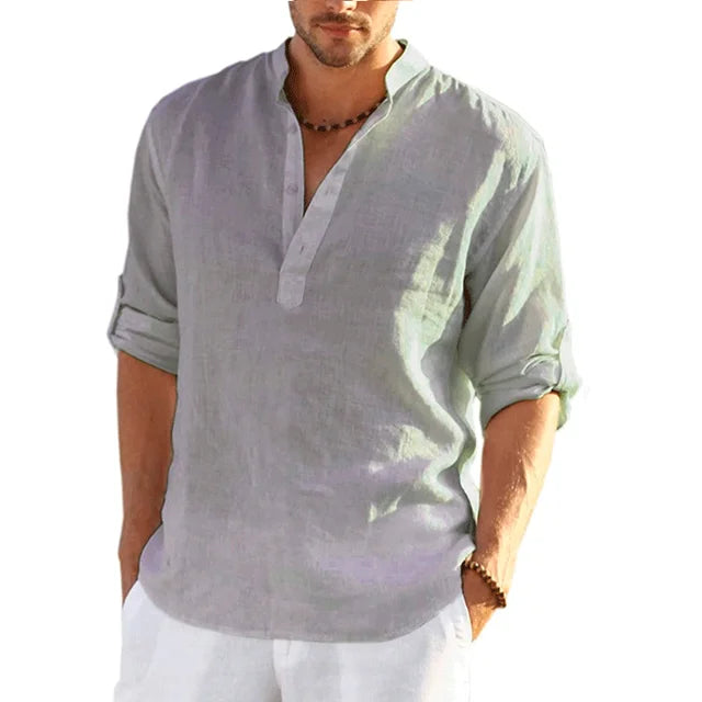 Chemise en lin d'été pour homme Sander – Sophistication légère pour les jours chauds