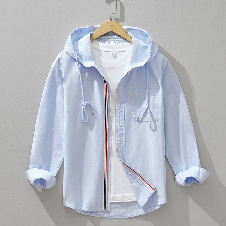 Veste à capuche en coton égyptien Beckham
