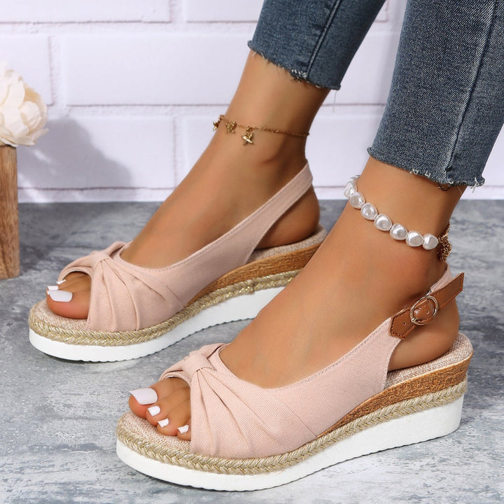 Sandales Wedges Ouvertes à la Mode pour Femmes - Élevez Votre Style d'Été avec Confort et Élégance
