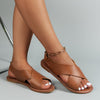 Sandales Vintage en Cuir de Style Indien