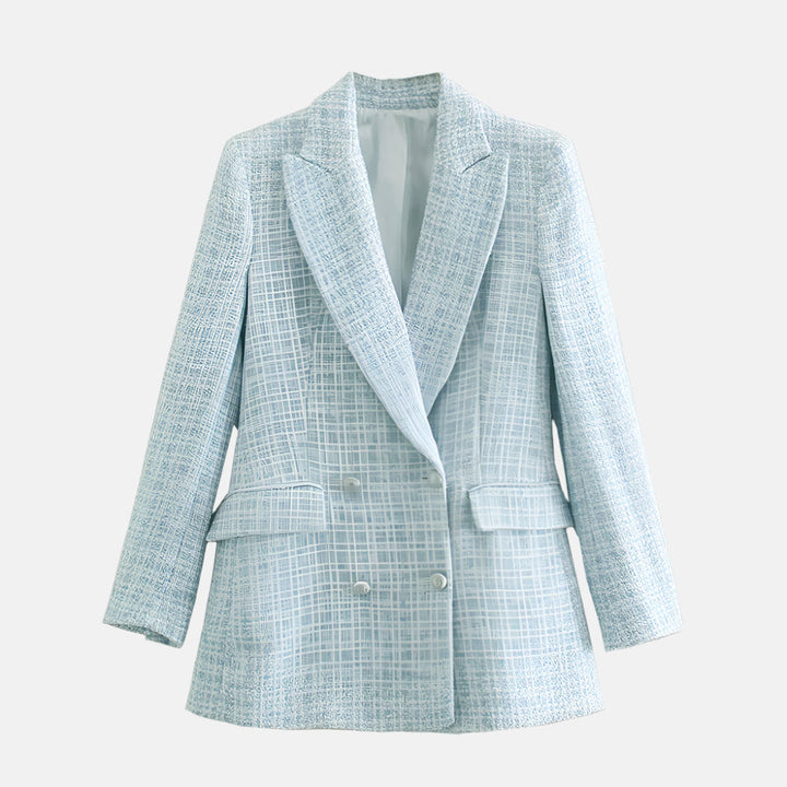 Blazer en Tweed Élégant pour Femmes Sophistication Intemporelle pour Chaque Occasion