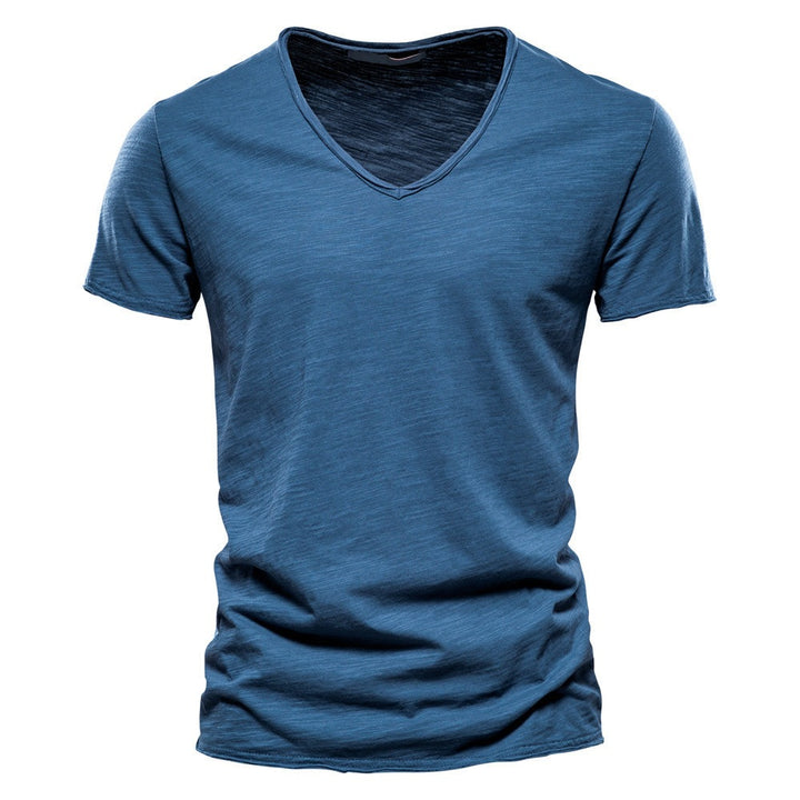 T-shirt V à col en V pour hommes