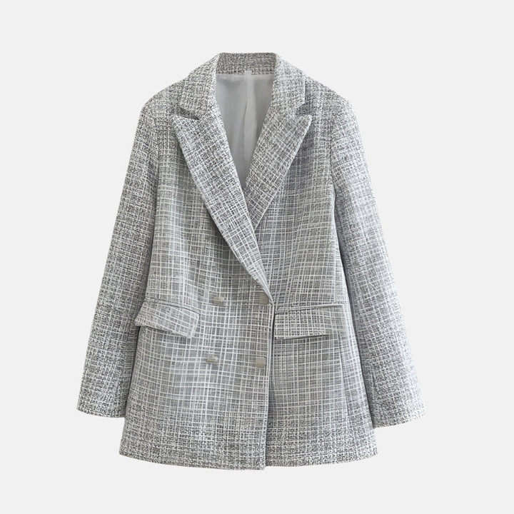 Blazer en Tweed Élégant pour Femmes Sophistication Intemporelle pour Chaque Occasion