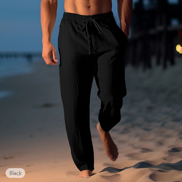 Zanjoe – Pantalons en Lin Tendance pour Hommes