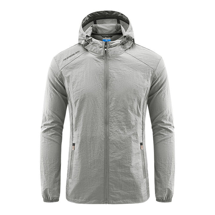 Veste d'été à capuche ultralégère et résistante au vent et au soleil pour hommes