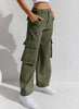 Jeans Cargo Taille Haute Tendance pour Femme