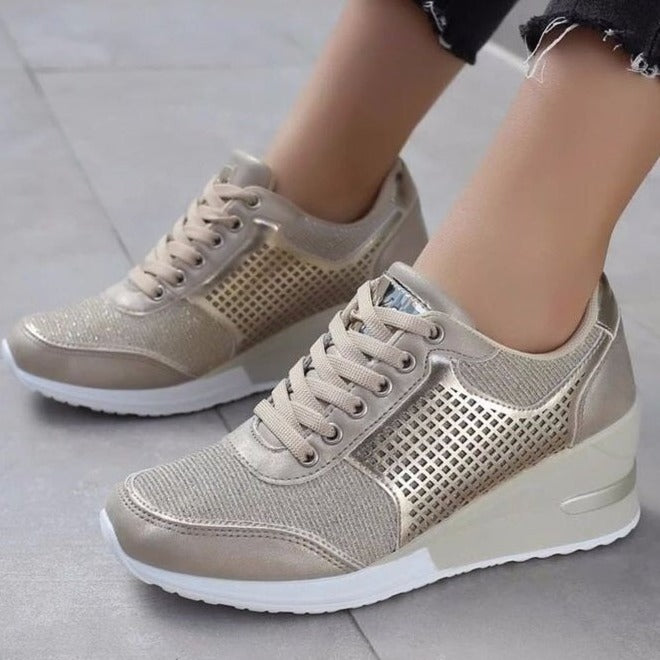 Baskets Wedge Élevées pour Femmes