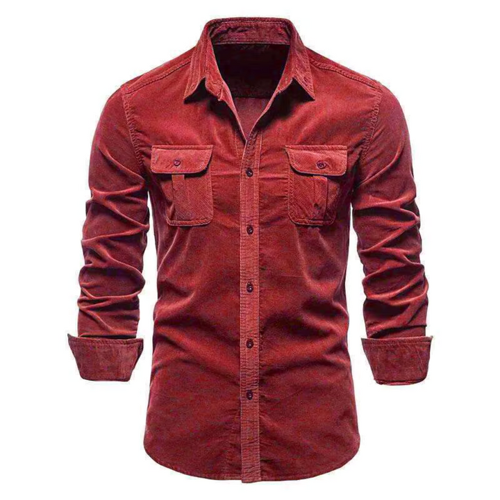 Chemise en corduroy classique pour hommes