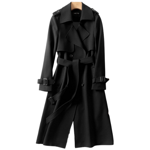 Manteau Trench Vintage Tendance pour Femmes Bord Intemporel avec Attractivité Moderne