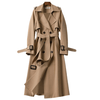 Manteau Trench Vintage Tendance pour Femmes Bord Intemporel avec Attractivité Moderne