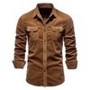 Chemise en corduroy classique pour hommes