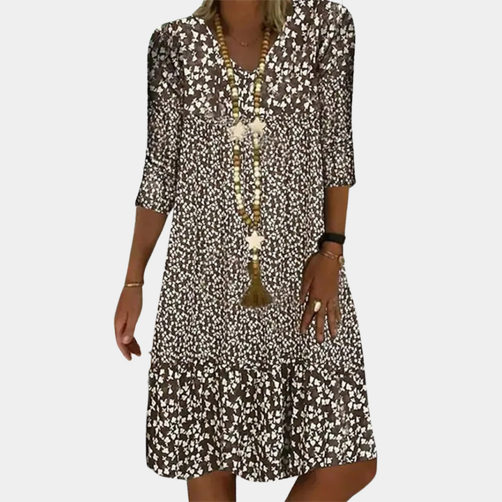 Robe Midi Été Élegante pour Femmes
