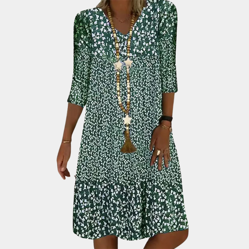 Robe Midi Été Élegante pour Femmes