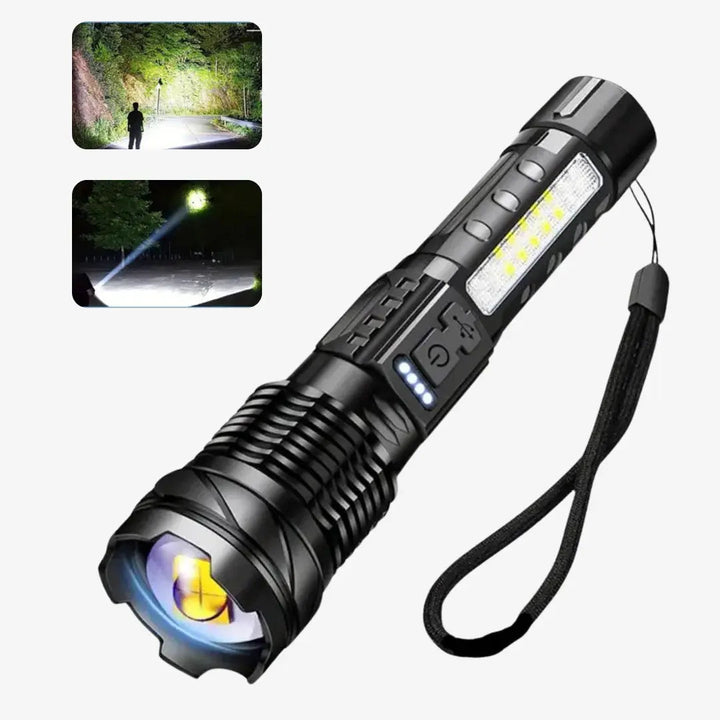 Lampe Militaire OutdoorHaven – Torche Tactique 5000 Lumen