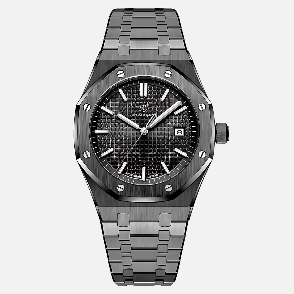 Montre Homme en Acier Inoxydable Élégante
