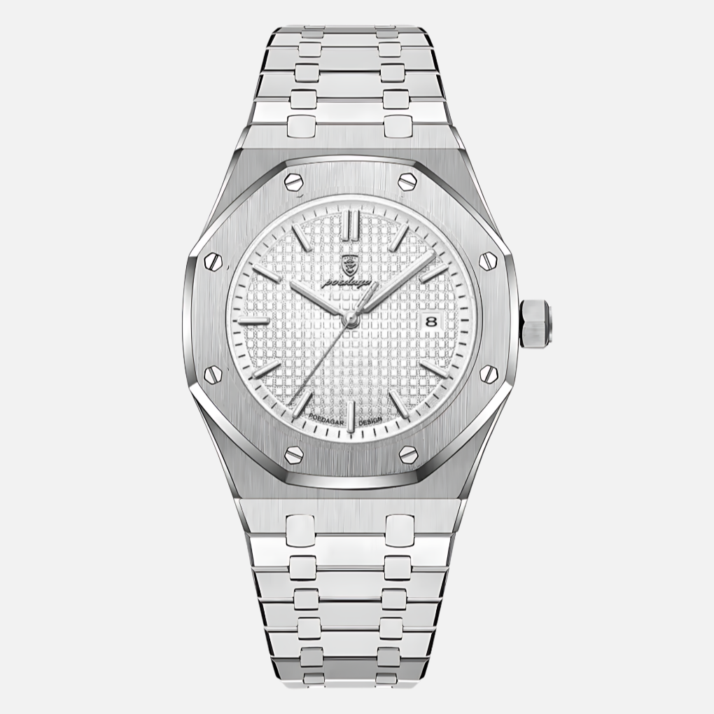 Montre Homme en Acier Inoxydable Élégante