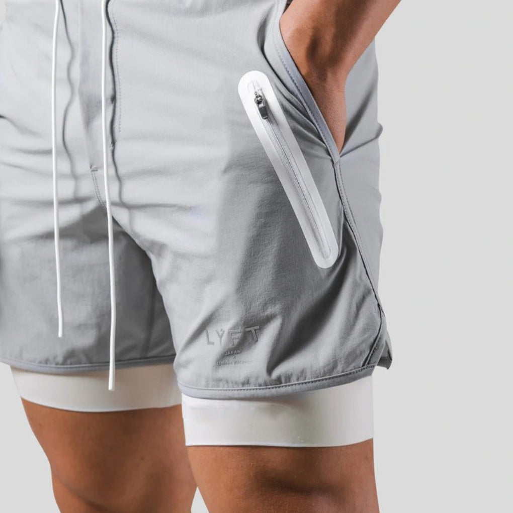 2-en-1 Shorts de Sport et d'Entraînement pour Hommes