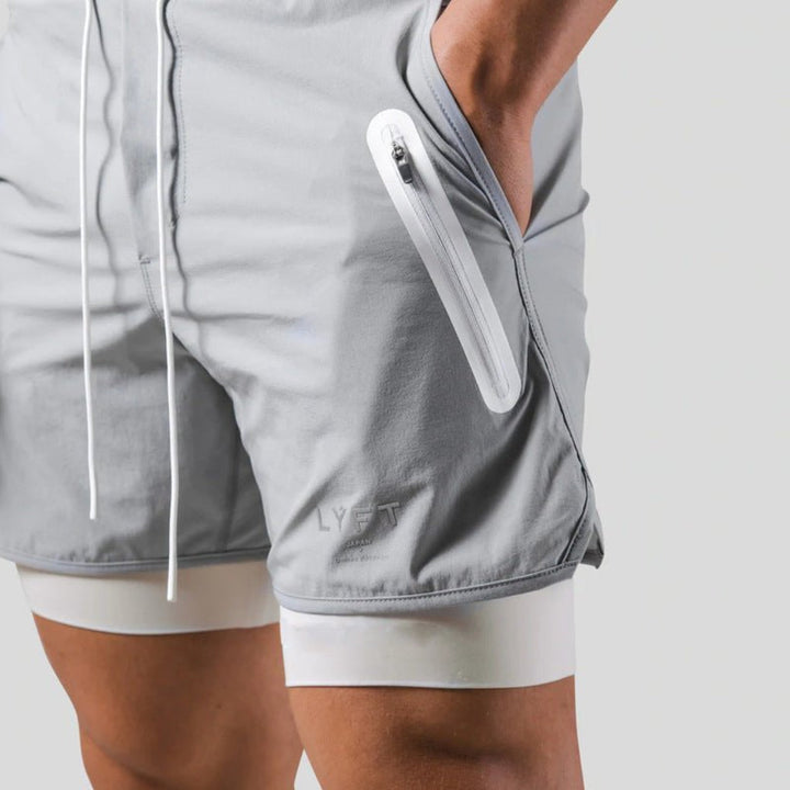 2-en-1 Shorts de Sport et d'Entraînement pour Hommes
