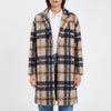 Manteau Long à Carreaux Plaidwell pour Femme