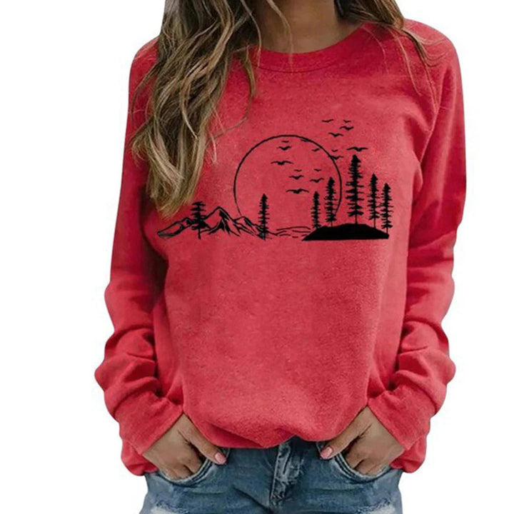 Pull confortable pour femmes avec col rond