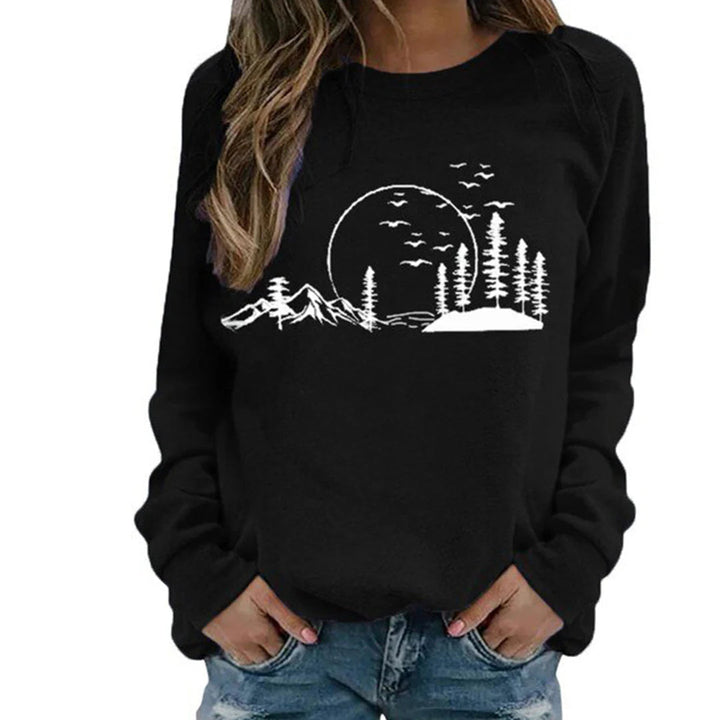 Pull confortable pour femmes avec col rond