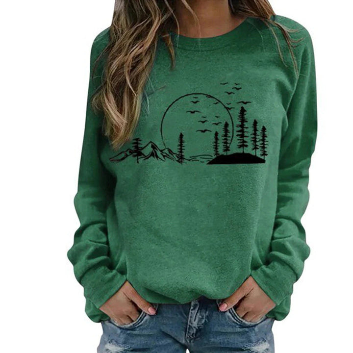 Pull confortable pour femmes avec col rond