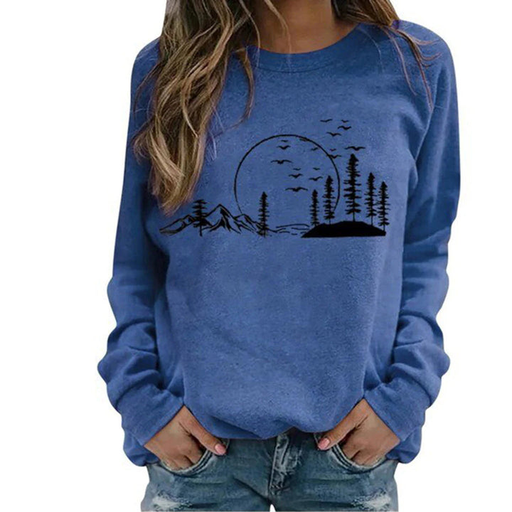 Pull confortable pour femmes avec col rond