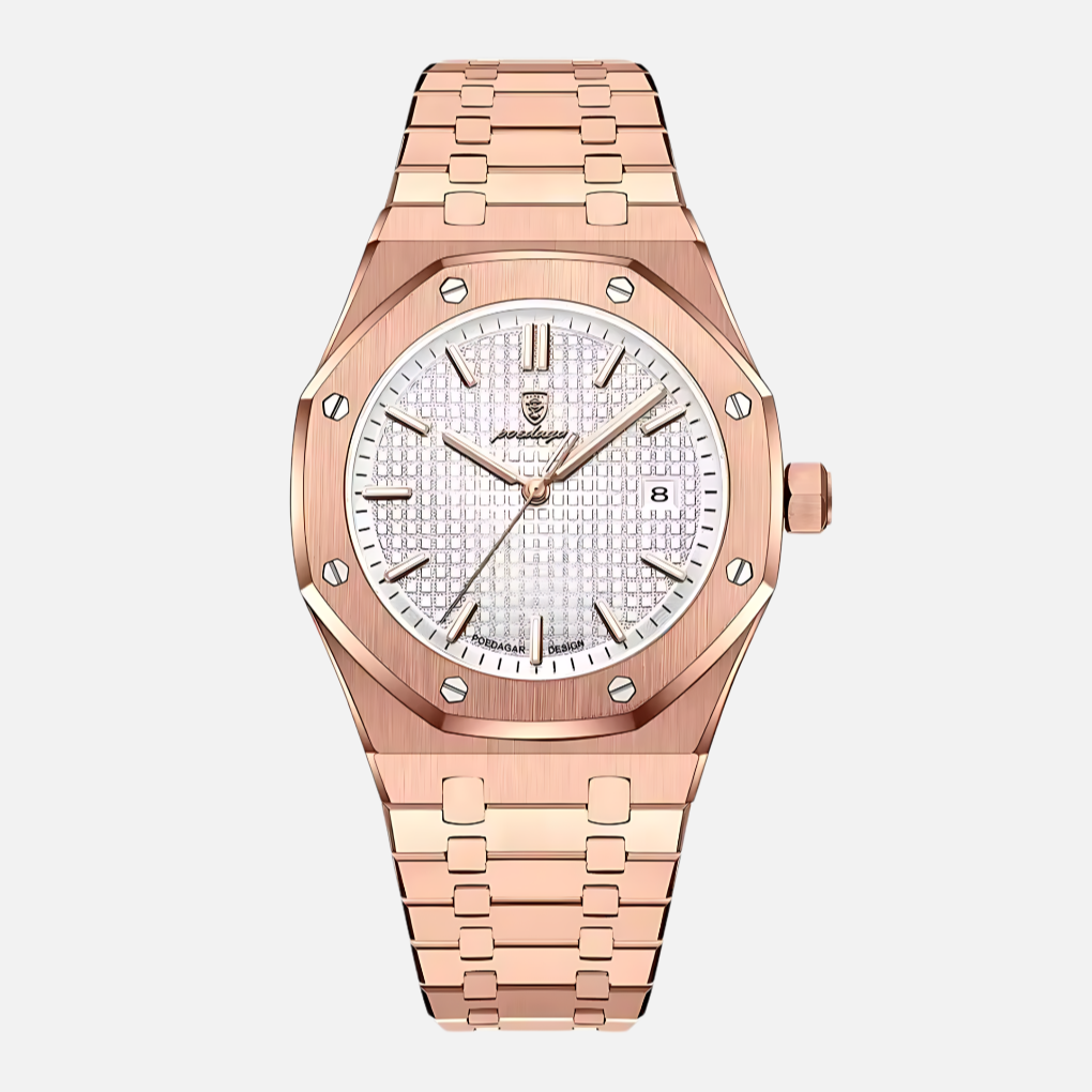 Montre Homme en Acier Inoxydable Élégante