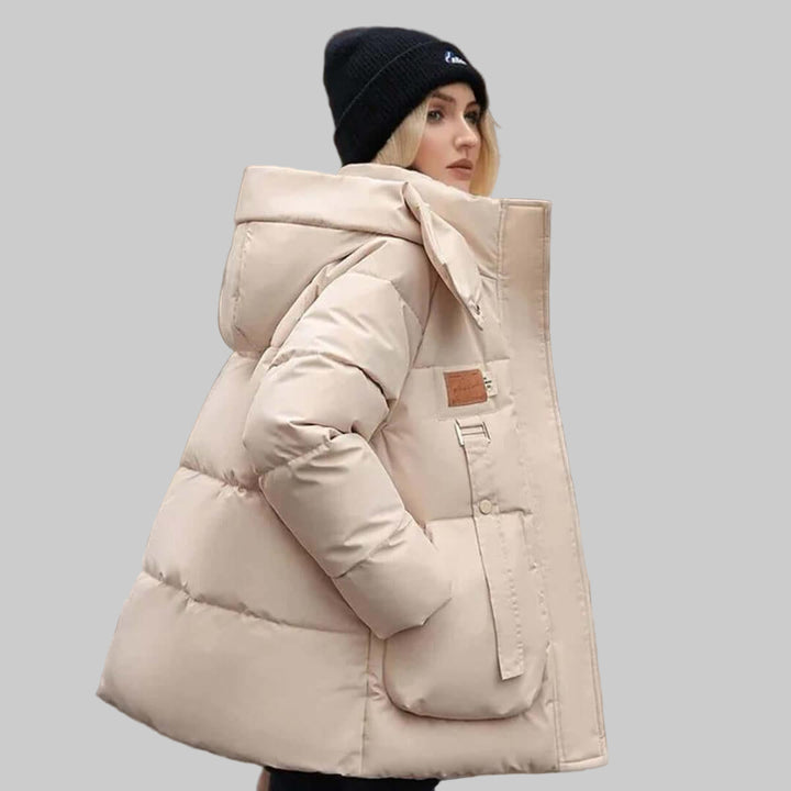 Veste à capuche matelassée pour femmes