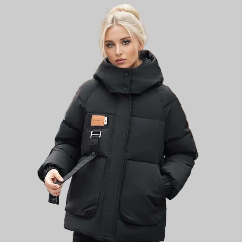 Veste à capuche matelassée pour femmes