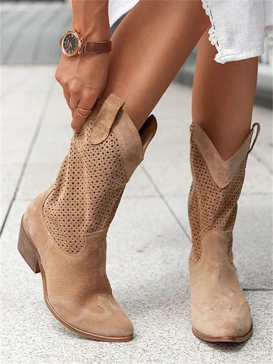 Bottes Cowboy Mi-Hautes pour Femmes